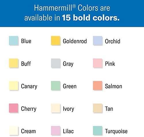 Hammermill 102269 Recycled Colored Paper, 20lb, 8 1/2 x 11, Lilac, 500 Sheets/Ream