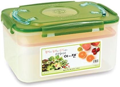 Premium Kimchi, Sauerkraut Container Probiotic Fermentation with Inner Vacuum Lid (Earthenware Brown, 0.45 gal/ 1.7L)