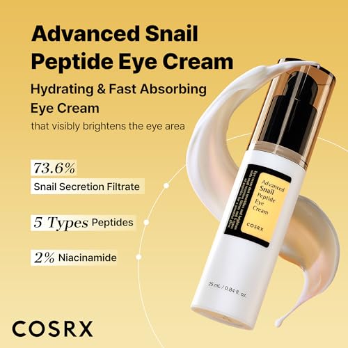 COSRX Snail Mucin Peptide Under Eye Cream for Anti-aging, 0.84 oz