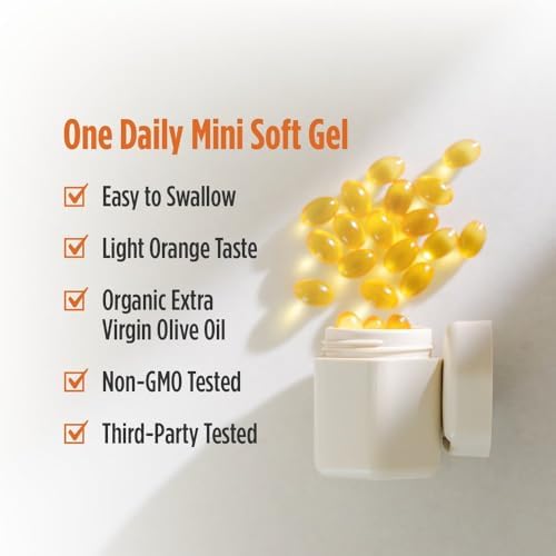 Nordic Naturals Vitamin D3 1000 IU, Orange - 120 Mini Soft Gels | Vitamin D3 supports healthy bones