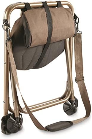 HUNTRITE 360 Swivel Hunting Blind Chair; 300 Pound Capacity, Folding, Lightweight, Portable, Padded Cushion Hunting Seat, Hunt Gear and Equipment
