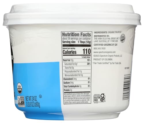 Spectrum Naturals, Shortening Vegetable Organic Gluten-Free, 24 oz