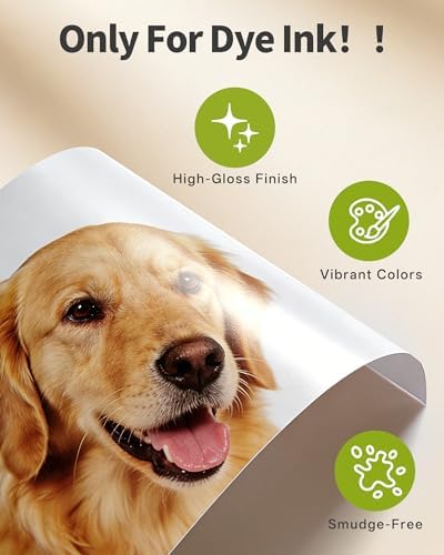 Uinkit 11 x 17 Thick Photo Paper Glossy 11x17 60Sheets 62lb Inkjet Heavyweight 230gsm Gallery show Brochure Pictures Funeral Bulletin Obituary