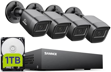 SANNCE 5MP 8 Channel Security Camera DVR, H.264+ Hybrid 5-in-1 Surveillance DVR Recorder, Supports 2MP TVI AHD CVI CVBS Analog IP Security Cameras, Remote Access, Motion Alert (NO Hard Drive)