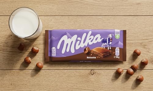 Milka Noisette Milk Chocolate 90g (Pack of 10)