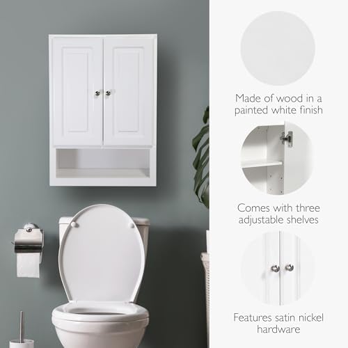 Design House Concord Bathroom Cabinet, 21", White