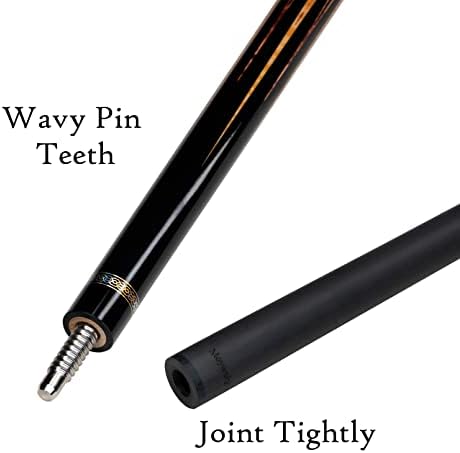 Carbon Fiber Pool Cue,11.8mm/12.5mm Low Deflection Cue Stick,Professional Pool Stick with Case