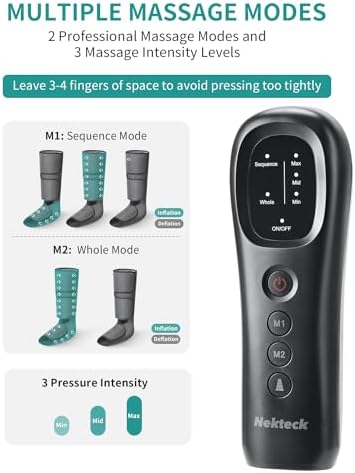Nekteck Leg Compression Massager for Circulation and Relaxation