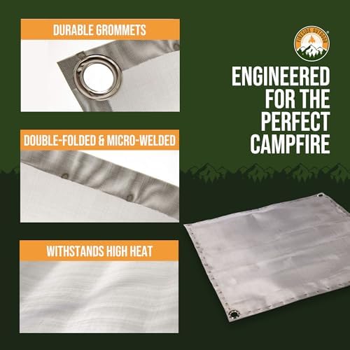 Fireside Outdoor Pop Up Pit Replacement Mesh 24"x24" for Small Portable Fire Pit Wood Burning, Campfire Pits, Mesh Firepit, Camping Fire Pits Portable