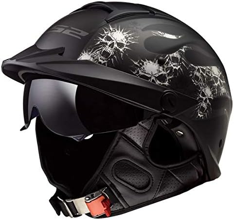 LS2 Helmets Rebellion Motorcycle Half Helmet