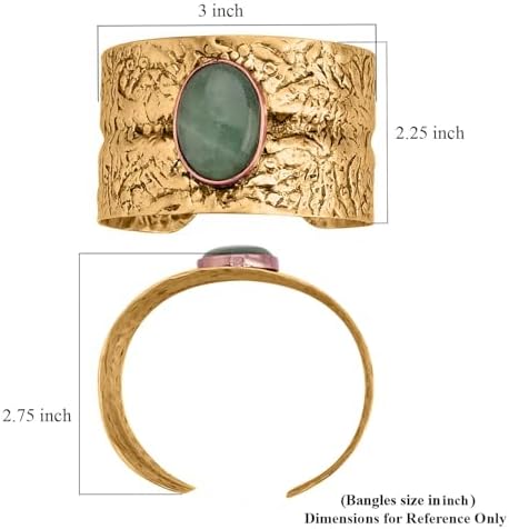 SHOP LC DELIVERING JOY Handmade Gemstone Cuff Bracelet