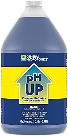 General Hydroponics pH Up Liquid Premium Buffering For pH Stability, Quart