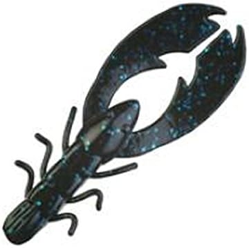 Berkley PowerBait Chigger Craw , Black Blue Fleck, 4" (9 Count)