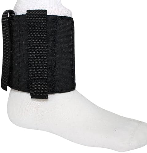2 Magazine Ankle Holster with Padded Neoprene - CCW Concealed Carry Mag Ankle Holster - Single Stacked or Double Stacked, Black
