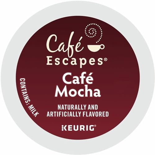 Café Escapes Café Mocha K-Cups for Keurig Brewers, 24 pack, 24-count