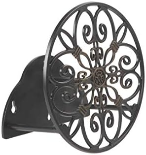 Liberty Garden Products 670 Wall Mounted Decorative Hose Butler, Holds 125-Feet of , Black