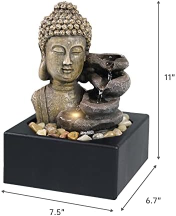 Resin LED Indoor Water Fountains | Office, Home Relocation Gifts
