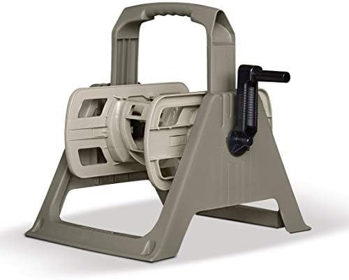 Suncast 100 ft. Portable Wall Mount Garden Hose Reel, Taupe