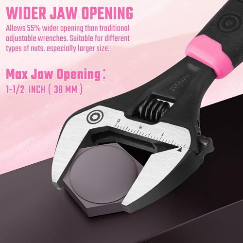 DURATECH 10-Inch Wide Jaw Adjustable Wrench