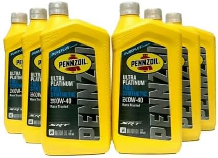 Mopar Chrysler Dodge Jeep Penzoil Ultra Platinum Full Synthetic 0W-40 7 Qts.