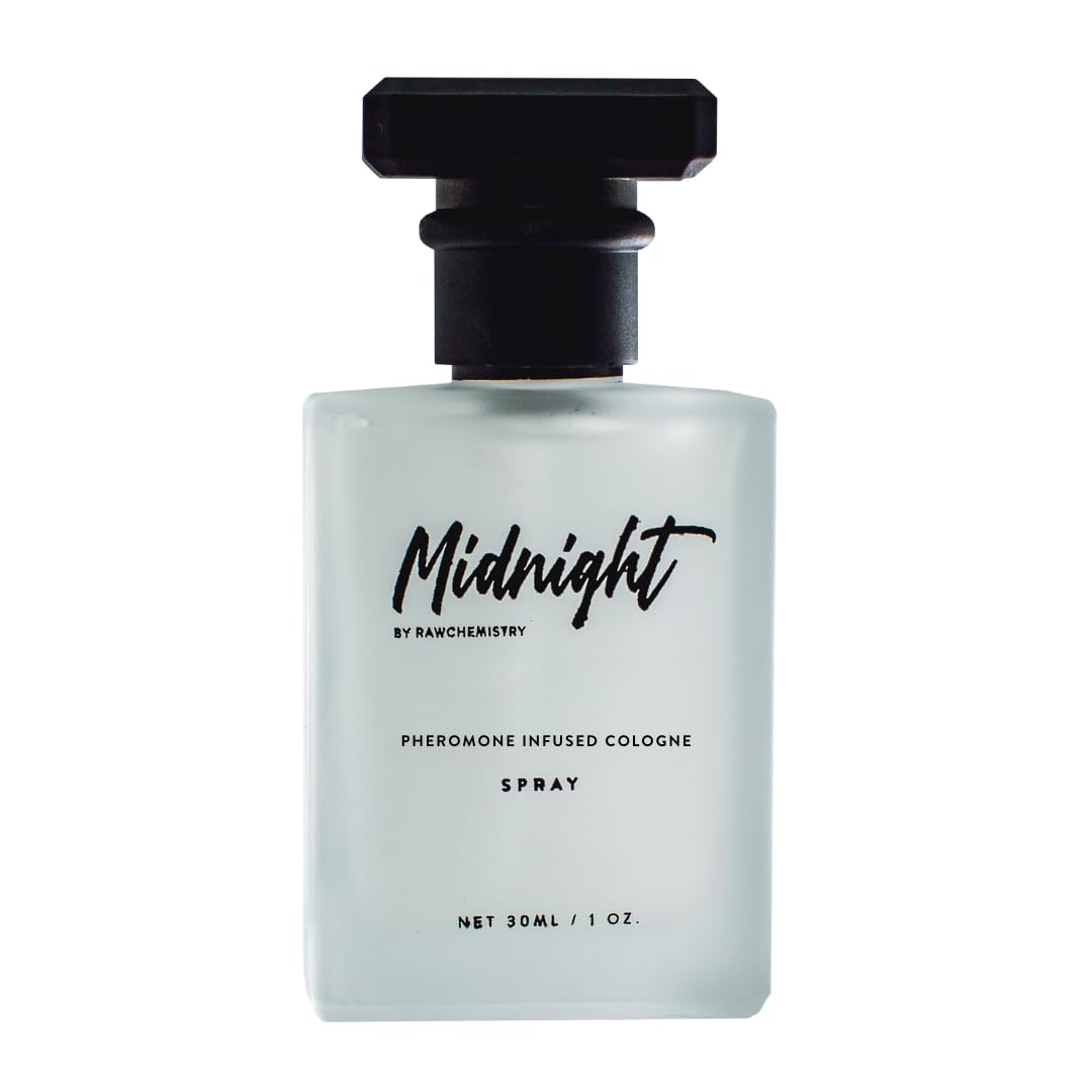 RawChemistry Midnight Pheromone Infused Men's Cologne – Long-Lasting, 1 oz
