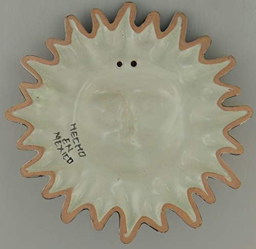 COLOR Y TRADICIÓN Mexican Talavera Ceramic Sun Face Wall Decor Hanging Pottery Folk Art # 14