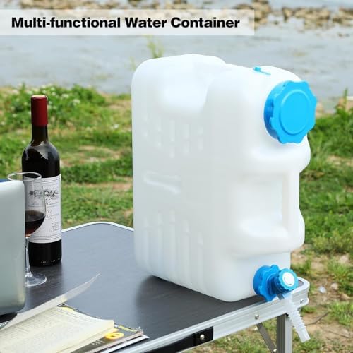 5 Gallon Water Container with Spigot, Portable Camping Water Jug