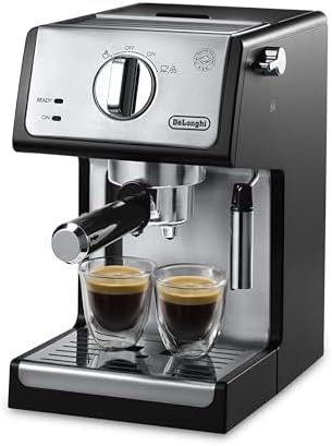 De'Longhi 15-Bar Pump Espresso Machine with Milk Frother & Temperature Control - Compact Home Barista Coffee Maker for Espresso, Latte, Cappuccino & Iced Coffee, Easy to Clean Design