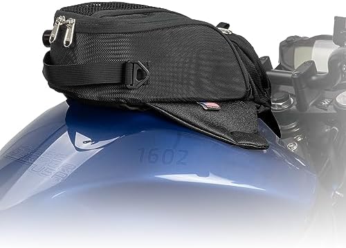 1602M Black Manta X2 Magnetic Tank Bag - Water-Resistant, Tear-Resistant, Industrial Grade Ballistic Nylon with Anti-Scratch Rubberized Polymer Bottom