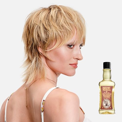 Reuzel Daily Shampoo, Cleanses Hair and Scalp, 33.81 oz | Gentle Cleansing and Scalp Balancing. T4 Tonic Blend with Witch Hazel, Nettle, Rosemary and Horsetail. Vegan.