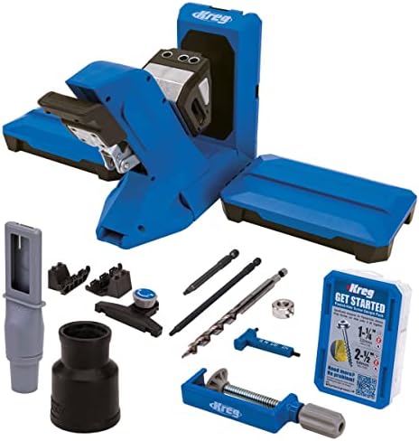 Kreg Tool KPHJ720PRO Pocket-Hole Jig 720PRO - Easy Clamping & Adjusting - Includes Durable Kreg Pocket-Hole Screws - For Materials 1/2" to 1 1/2"