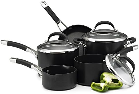 Circulon Premier Professional Hard Anodised Cookware Set, Black - 5 Piece