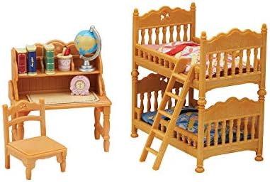 Calico Critters - Children's Bedroom Set - Dollhouse Furniture Sets | Decorate the kids' room with beds and desk-to-toy details - a cozy setup for