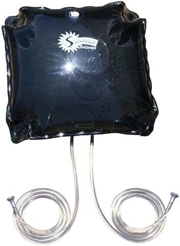 Advanced Elements - Summer Shower/Solar Shower - Different Capacity - Shower Head - Reflective Mirror - Fill Valve - Black or Silver