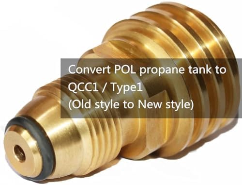 12 Feet Propane Hose Extension with Gauge and POL to QCC1 Adapter for Grill