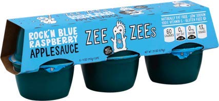 Zee Zees Mango Peach Applesauce Cups, Unsweetened, All Natural, No Sugar Added, 4 oz Cups, 24 pack