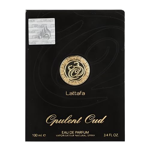 Lattafa Opulent Oud for Unisex Eau de Parfum Spray, 3.4 Ounce