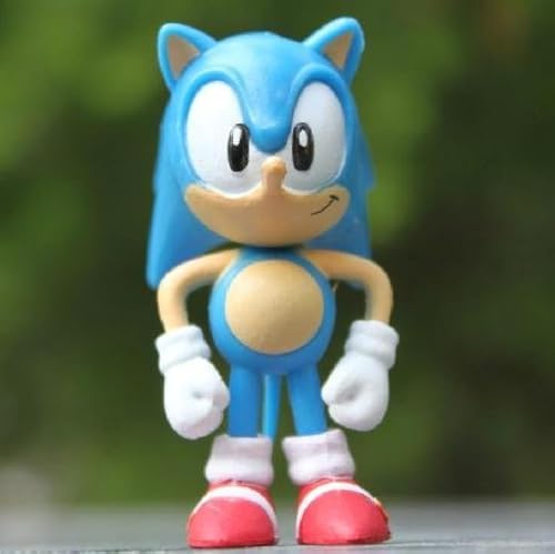TRU Exclusive Sonic Multi Pack - 2" Action Figure Set (6 Classic Figures - Knuckles, Super Sonic, Amy, Metal Sonic, Tails)