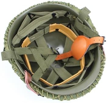 WW2 WWII US Airborne M1C Helmet 506 th Parachute Infantry Jump Version with First Aid Pouch Camouflage Net