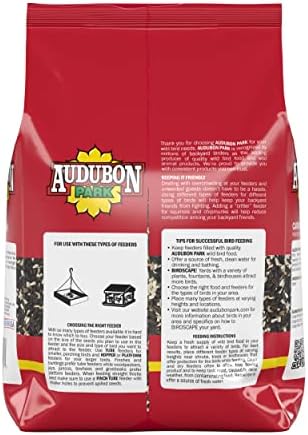 Audubon Park Cardinal Blend Wild Bird Food, Cardinal Bird Seed for Outside Feeders, 4-Pound Bag