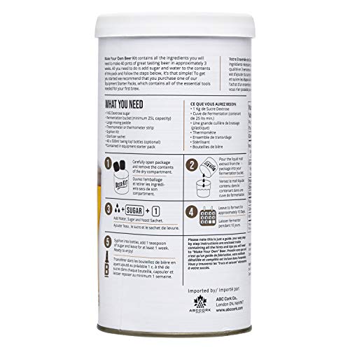 ABC Crafted Series Beer Making Kit | Pale Ale | Yields 40 Pints | Can