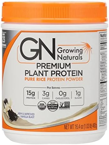 Rice Protein Isolate Powder Vanilla 1.03 Pound
