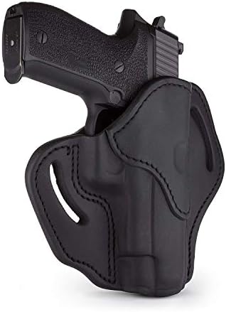 1791 Gunleather OWB Holster, Fits Sig P226, P220, P229, Beretta 92FS, VP9 | Right-handed leather gun holster also fits Beretta M9, Glock 17, 20, 21, 22, Springfield XD and 1911 with full rail