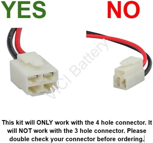 MX350 Razor Battery Replacement - Includes Wiring Harness (8 ah capacity - 24 volt system) by Vici Battery™ - does not work with 3 hole connector