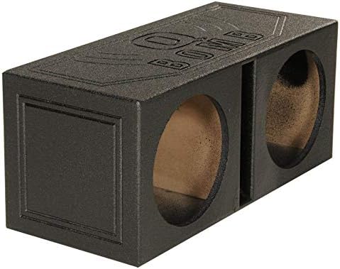 Q Power Q Bomb Series 15" Dual Ported SubwooferSpeaker Enclosure | Vented Sub Box Chamber Design with Black Bed Liner Spray Finish, Car Audio Sound System Accessory