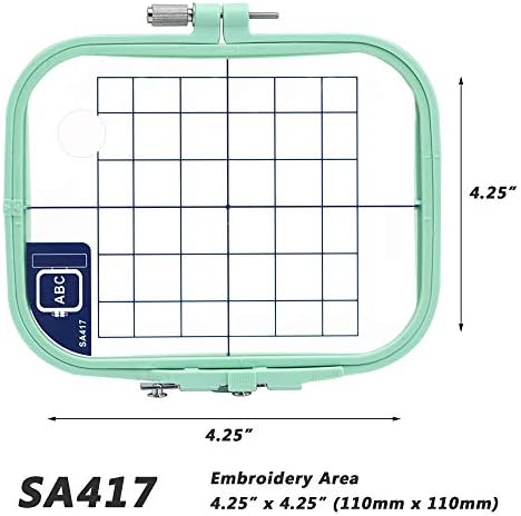 Sew Tech Embroidery Hoop for Brother, 4.3x7.1in 110x180mm SA418 EF33 Frame