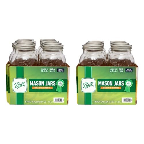 Ball 1 64oz Wide Mouth Half Gallon Mason Jar