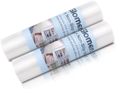 Shelf Liner, Non-Slip Cabinet Liner, Washable Oil-Proof for Kitchen Cabinet, Shelves, Refrigerator, Storage, Desks, 12 Inches x 20 FT