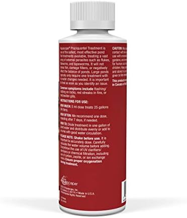Aquascape 81041 Praziquantel Fish Treatment Liquid 250 g / 8.5 oz for Pond Water Feature
