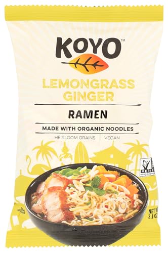 Koyo Ramen Soup, Buckwheat Shoyu, Made With Organic Noodles, No MSG, No Preservatives, Vegan, 2.1 Ounce (Pack of 12)
